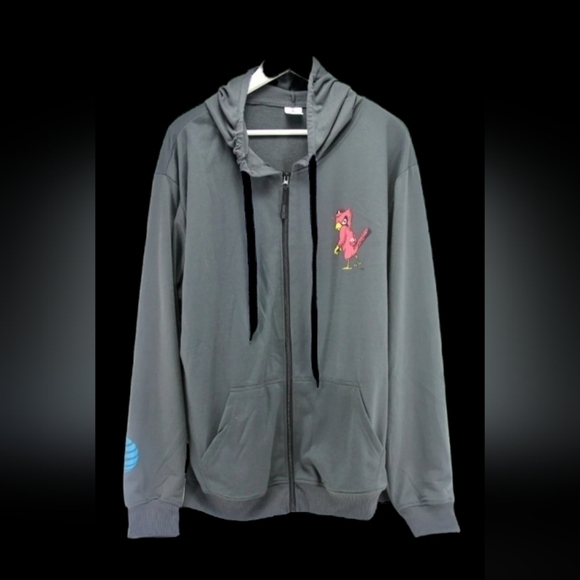 St Louis Cardinals hooded zip sweatshirt adult AT&T Logo - Picture 8 of 13